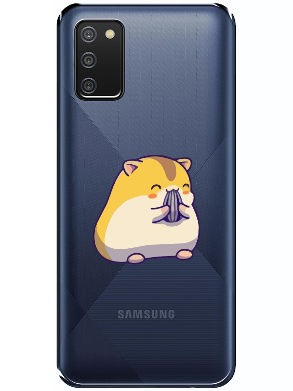 Samsung%20A02s%20Sevimli%20Hamster%20Şeffaf%20Telefon%20Kılıfı