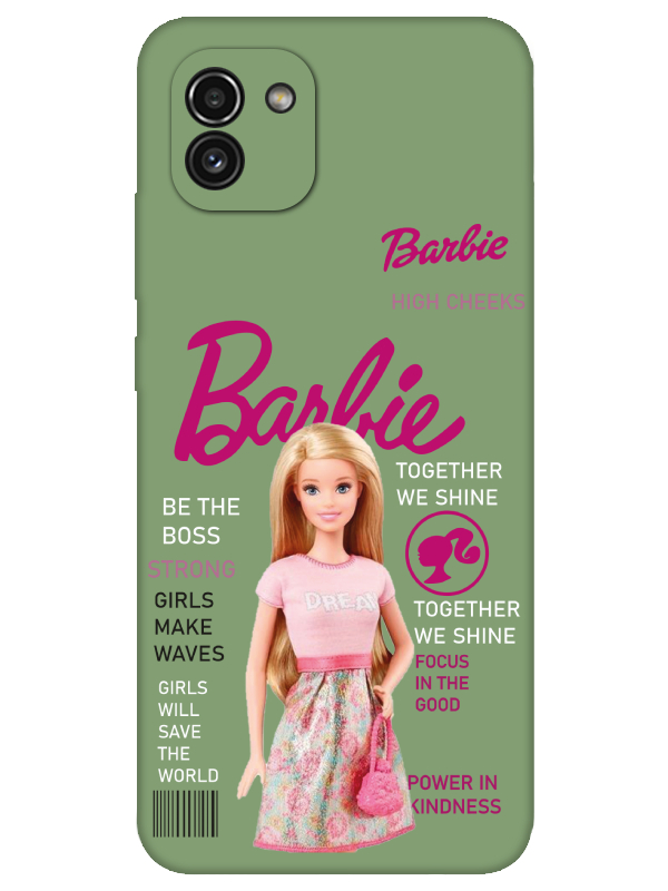 Samsung%20A03%20Barbie%20Yeşil%20Telefon%20Kılıfı