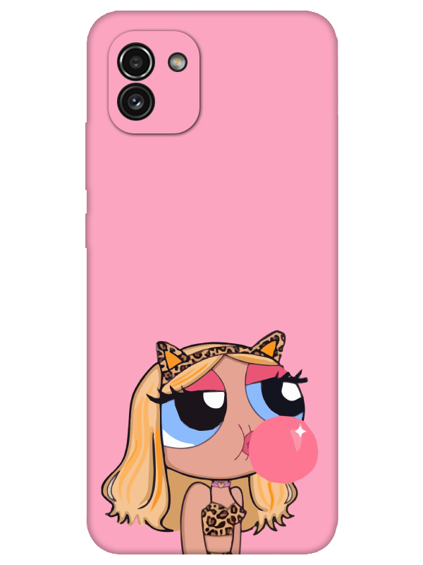 Samsung%20A03%20Powerpuff%20Girls%20Pembe%20Telefon%20Kılıfı