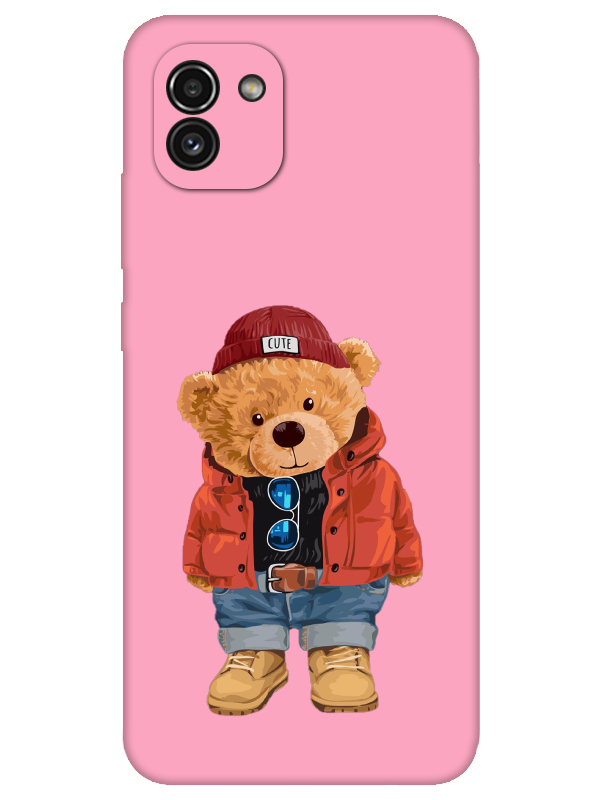 Samsung%20A03%20Teddy%20Bear%20Pembe%20Telefon%20Kılıfı