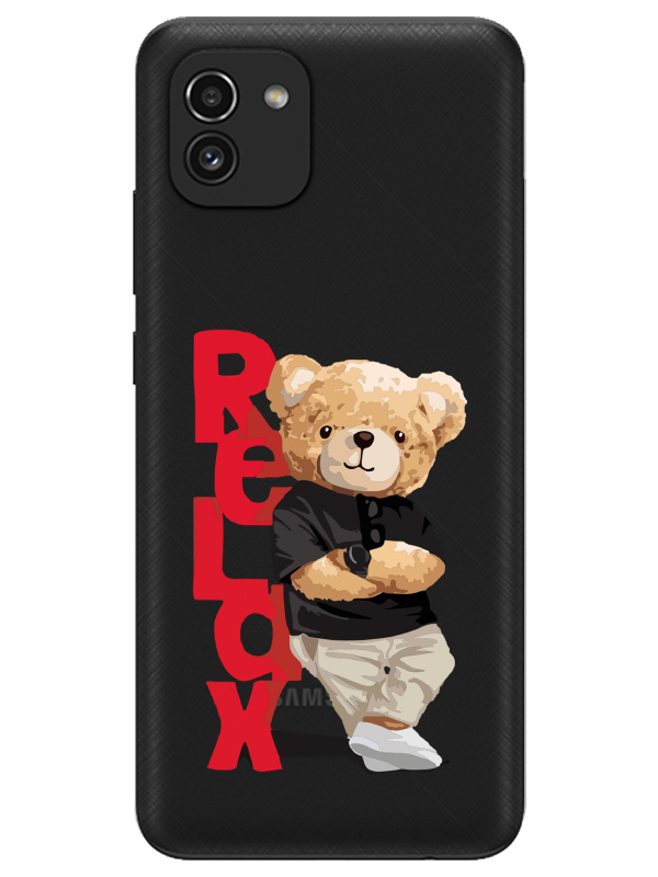 Samsung%20A03%20Teddy%20Bear%20Relax%20Şeffaf%20Telefon%20Kılıfı