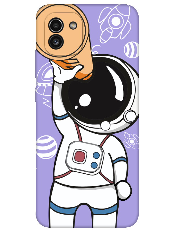 Samsung%20A03%20Astronot%20Lila%20Telefon%20Kılıfı