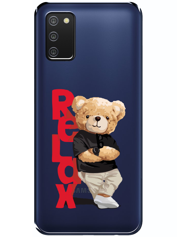 Samsung%20A03s%20Teddy%20Bear%20Relax%20Şeffaf%20Telefon%20Kılıfı