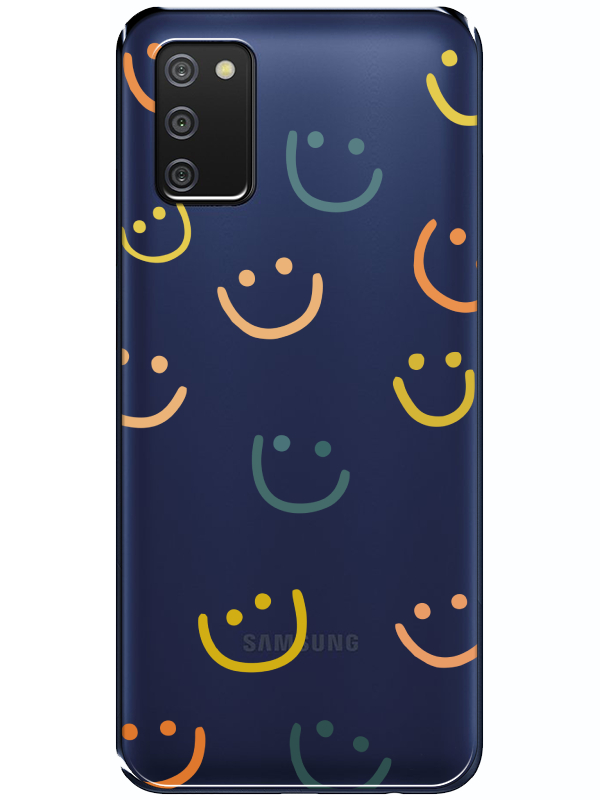 Samsung%20A03s%20Emoji%20Gülen%20Yüz%20Şeffaf%20Telefon%20Kılıfı