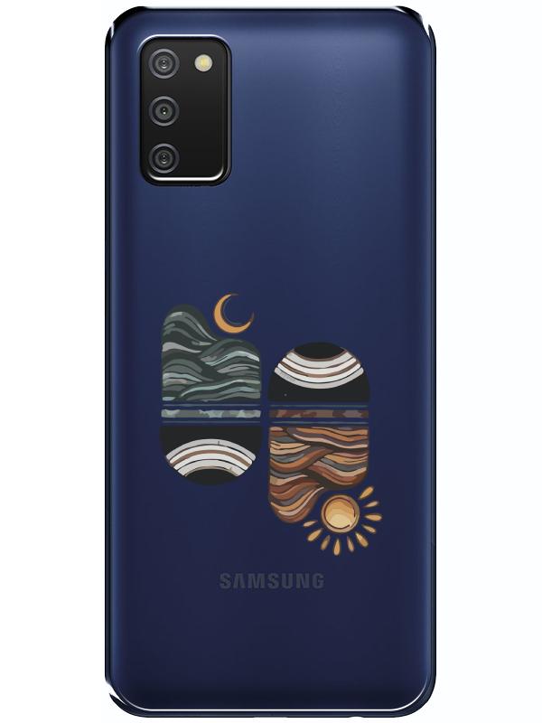 Samsung%20A03s%20Sunset%20Wave%20Şeffaf%20Telefon%20Kılıfı