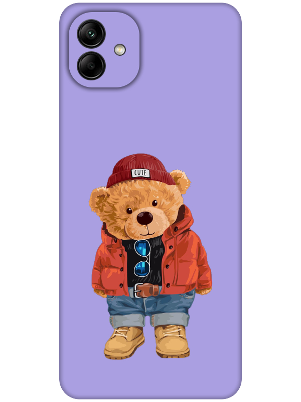 Samsung%20A04%20Teddy%20Bear%20Lila%20Telefon%20Kılıfı