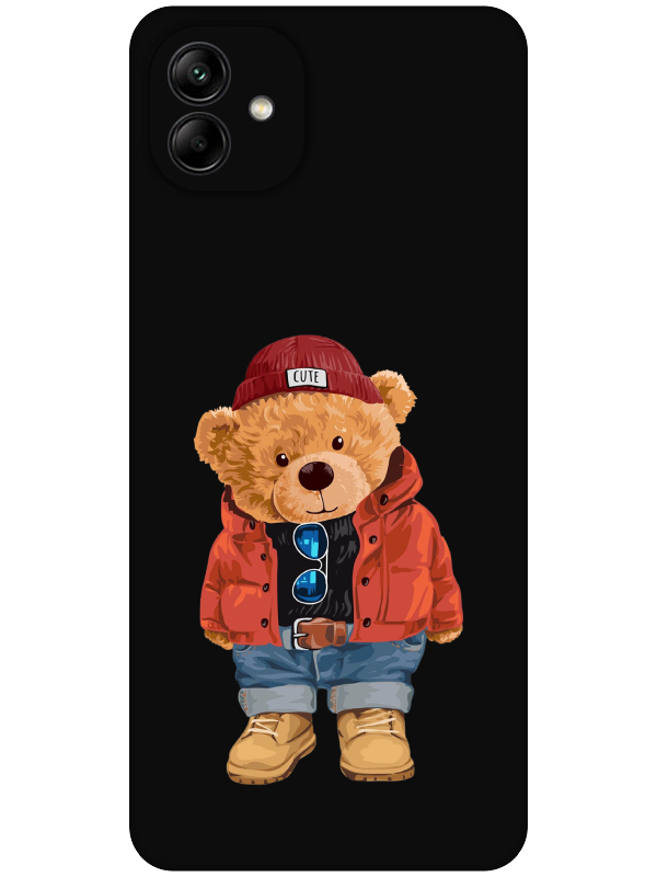 Samsung%20A04%20Teddy%20Bear%20Siyah%20Telefon%20Kılıfı