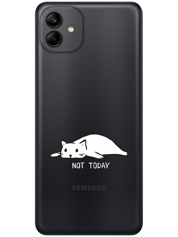 Samsung%20A04%20Not%20Today%20Kedi%20Şeffaf%20Telefon%20Kılıfı