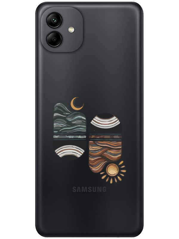 Samsung%20A04%20Sunset%20Wave%20Şeffaf%20Telefon%20Kılıfı