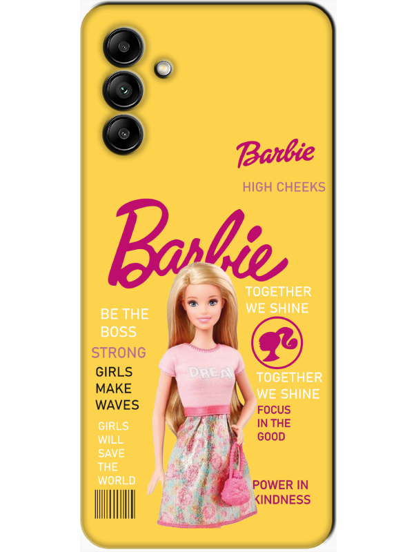 Samsung%20A04s%20Barbie%20Sarı%20Telefon%20Kılıfı