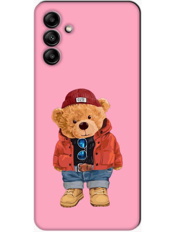 Samsung%20A04s%20Teddy%20Bear%20Pembe%20Telefon%20Kılıfı