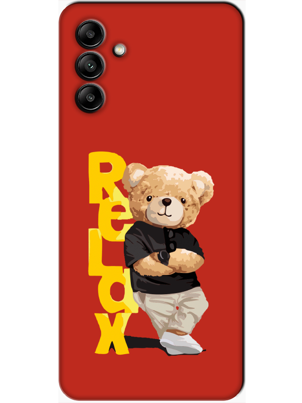 Samsung%20A04s%20Teddy%20Bear%20Relax%20Kırmızı%20Telefon%20Kılıfı