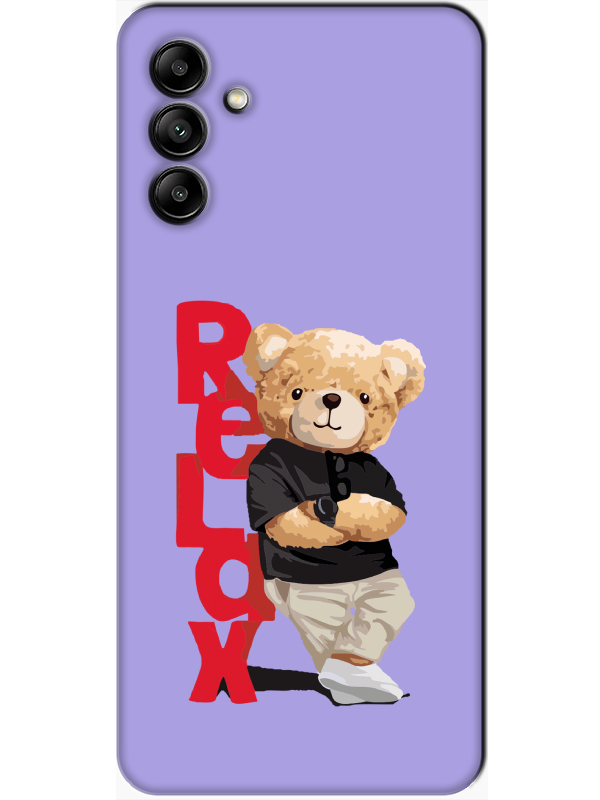 Samsung%20A04s%20Teddy%20Bear%20Relax%20Lila%20Telefon%20Kılıfı