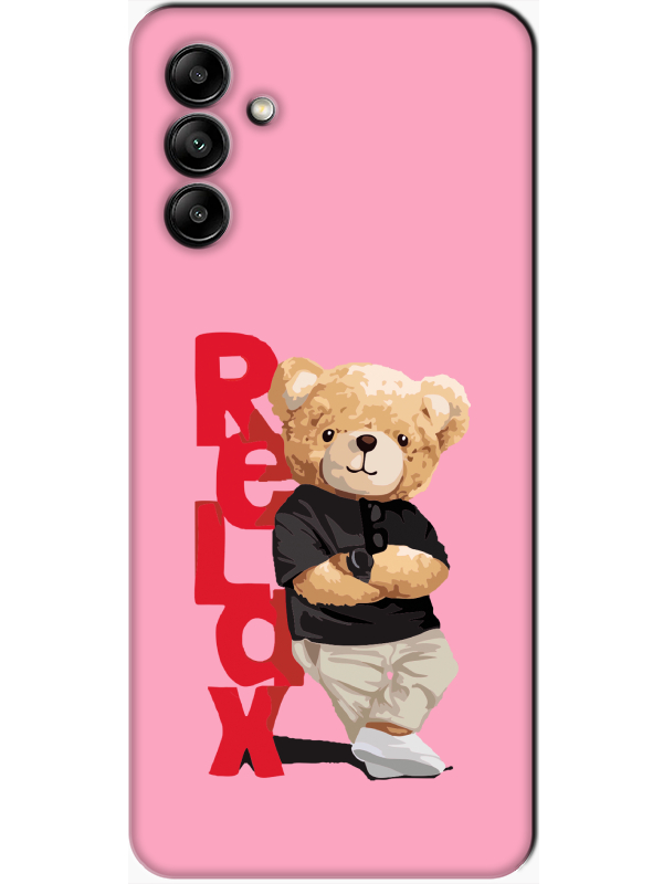 Samsung%20A04s%20Teddy%20Bear%20Relax%20Pembe%20Telefon%20Kılıfı