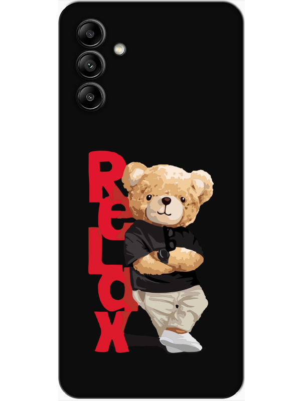 Samsung%20A04s%20Teddy%20Bear%20Relax%20Siyah%20Telefon%20Kılıfı