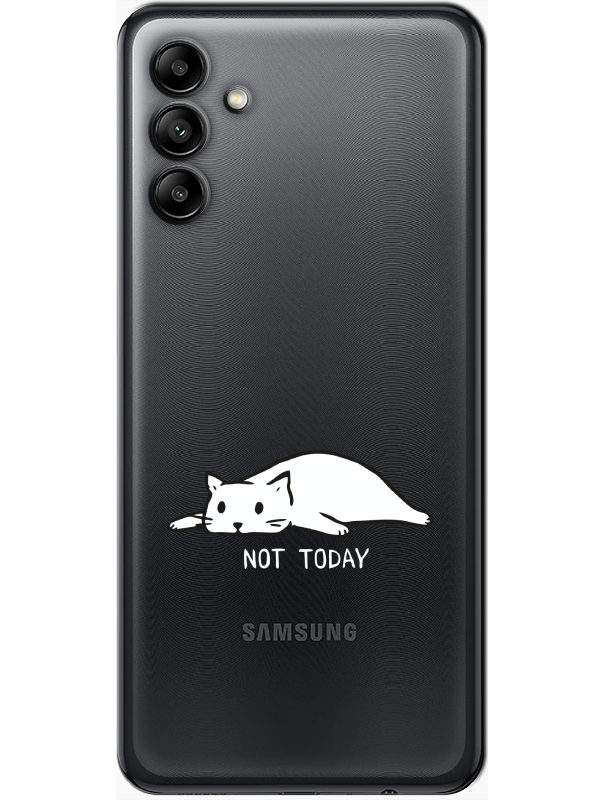 Samsung%20A04s%20Not%20Today%20Kedi%20Şeffaf%20Telefon%20Kılıfı