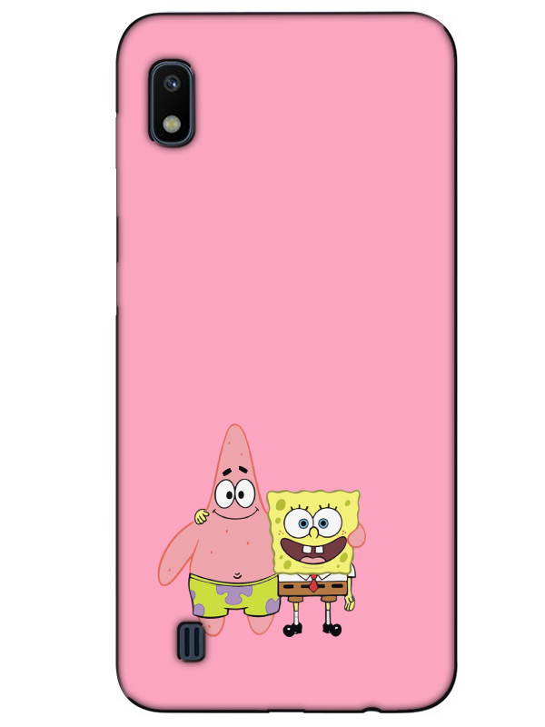 Samsung%20A10%20Sünger%20Bob%20Ve%20Patrickstar%20Pembe%20Telefon%20Kılıfı