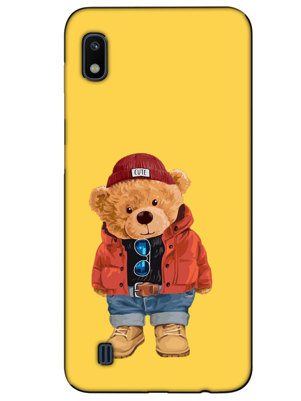 Samsung%20A10%20Teddy%20Bear%20Sarı%20Telefon%20Kılıfı