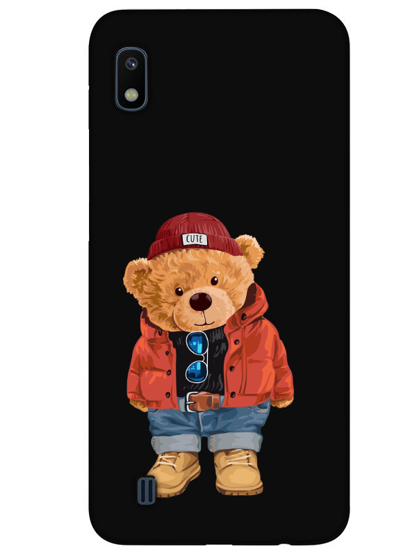 Samsung%20A10%20Teddy%20Bear%20Siyah%20Telefon%20Kılıfı