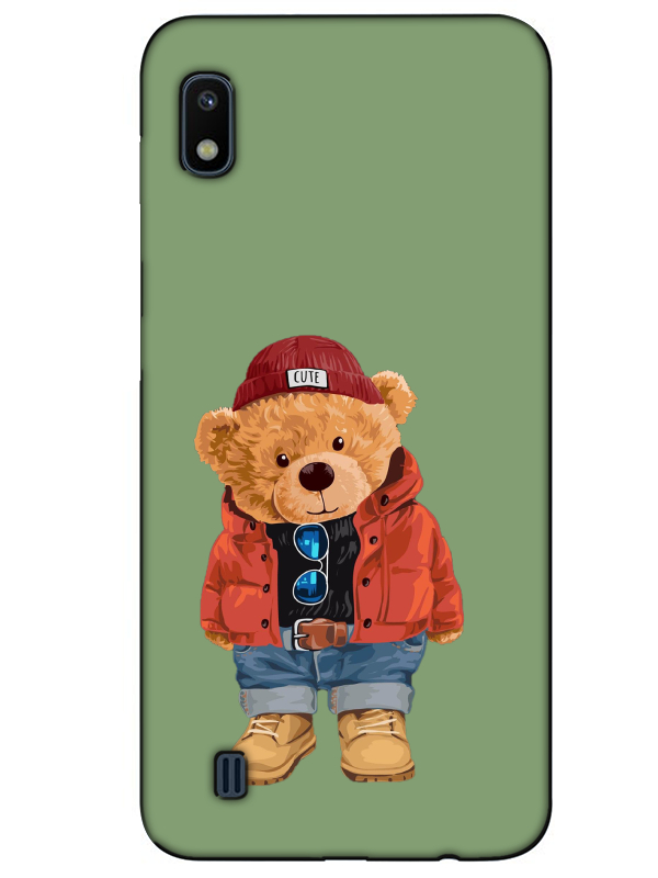 Samsung%20A10%20Teddy%20Bear%20Yeşil%20Telefon%20Kılıfı