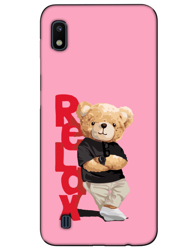 Samsung%20A10%20Teddy%20Bear%20Relax%20Pembe%20Telefon%20Kılıfı