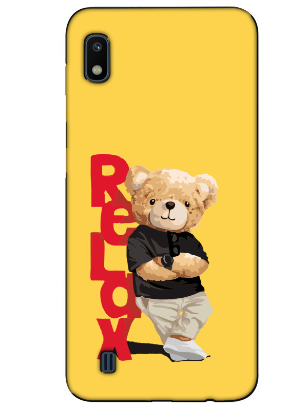 Samsung%20A10%20Teddy%20Bear%20Relax%20Sarı%20Telefon%20Kılıfı