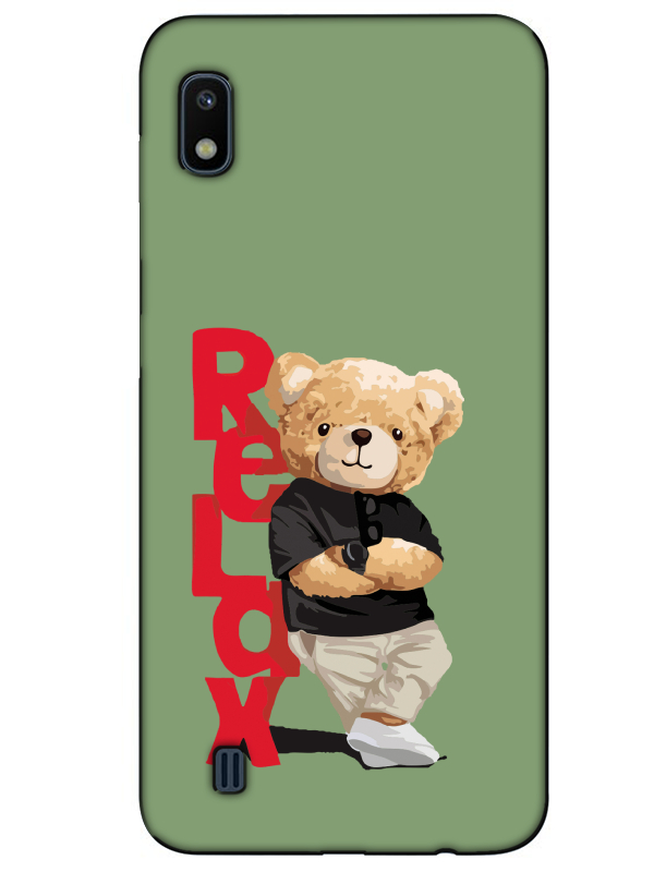 Samsung%20A10%20Teddy%20Bear%20Relax%20Yeşil%20Telefon%20Kılıfı