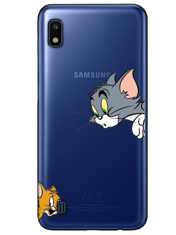 Samsung%20A10%20Tom%20And%20Jerry%20Şeffaf%20Telefon%20Kılıfı