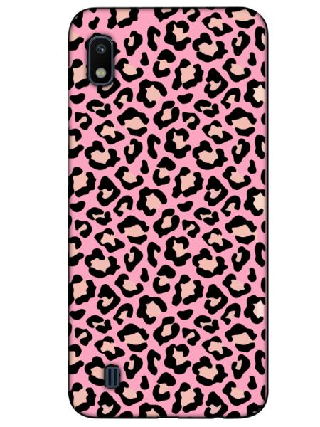 Samsung%20A10%20Leopar%20Desenli%20Pembe%20Telefon%20Kılıfı