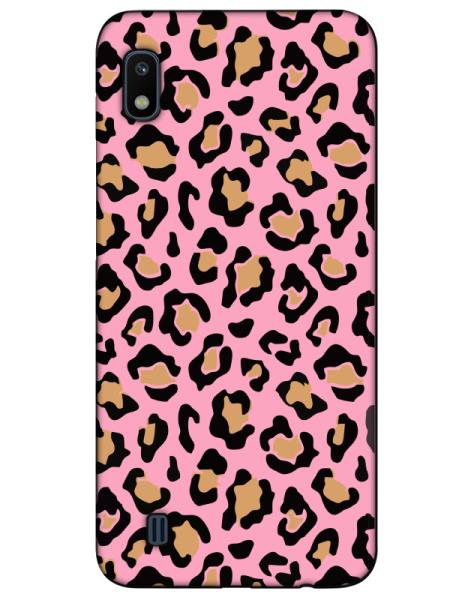 Samsung%20A10%20Leopar%20Desenli%20Pembe%20Telefon%20Kılıfı