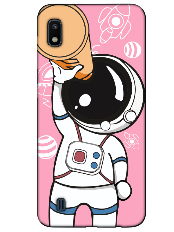 Samsung%20A10%20Astronot%20Pembe%20Telefon%20Kılıfı