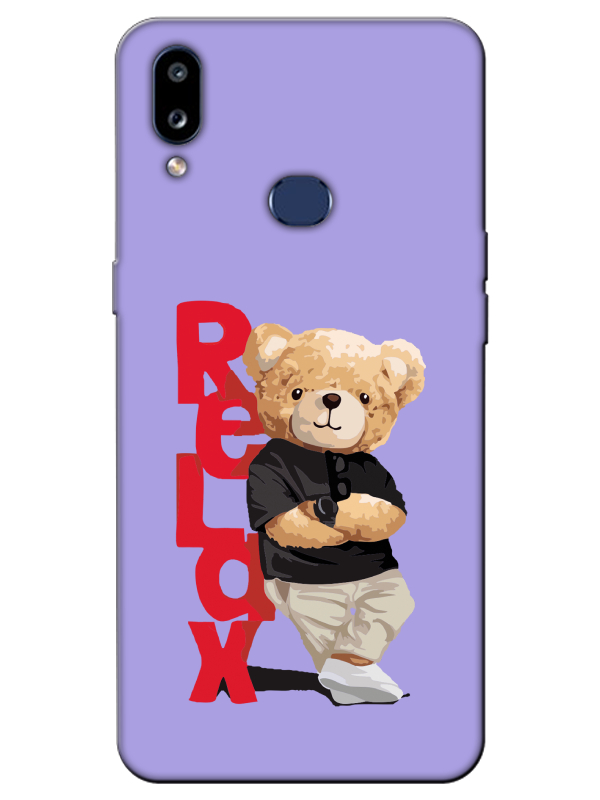 Samsung%20A10s%20Teddy%20Bear%20Relax%20Lila%20Telefon%20Kılıfı