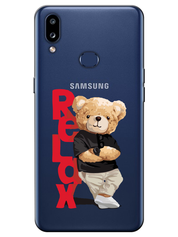 Samsung%20A10s%20Teddy%20Bear%20Relax%20Şeffaf%20Telefon%20Kılıfı