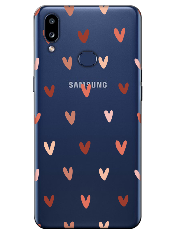 Samsung%20A10s%20Kalp%20Desen%20Şeffaf%20Telefon%20Kılıfı