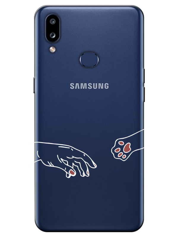 Samsung%20A10s%20Hand%20And%20Paw%20Şeffaf%20Telefon%20Kılıfı