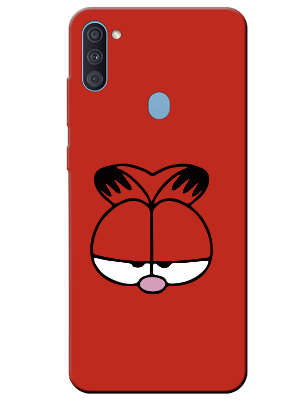 Samsung%20A11%20Garfield%20Kırmızı%20Telefon%20Kılıfı