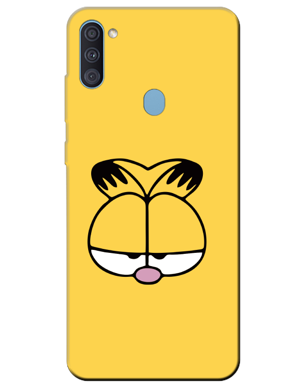 Samsung%20A11%20Garfield%20Sarı%20Telefon%20Kılıfı