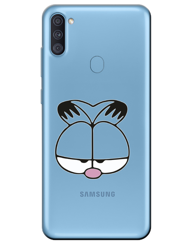 Samsung%20A11%20Garfield%20Şeffaf%20Telefon%20Kılıfı