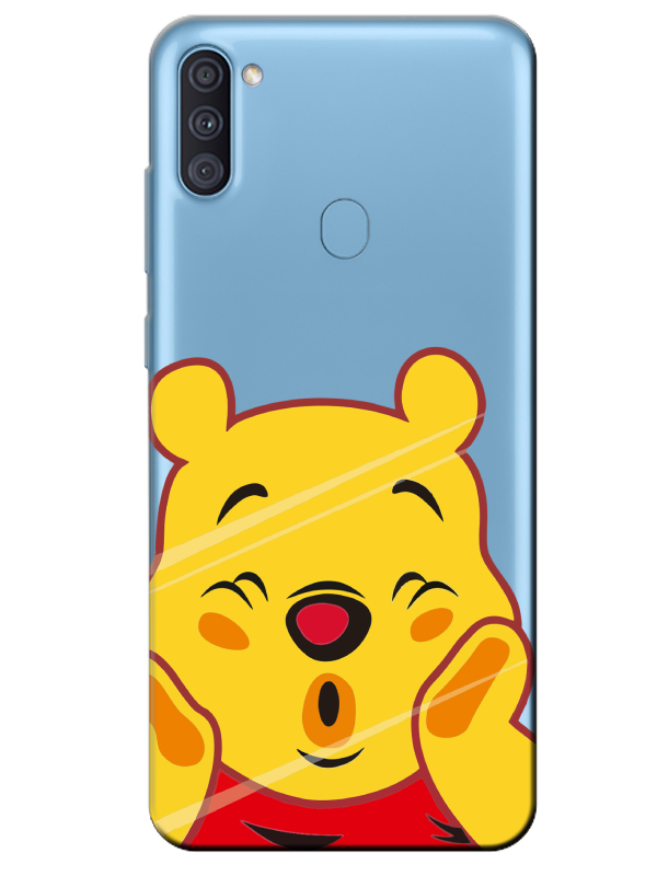 Samsung%20A11%20Winnie%20The%20Pooh%20Şeffaf%20Telefon%20Kılıfı