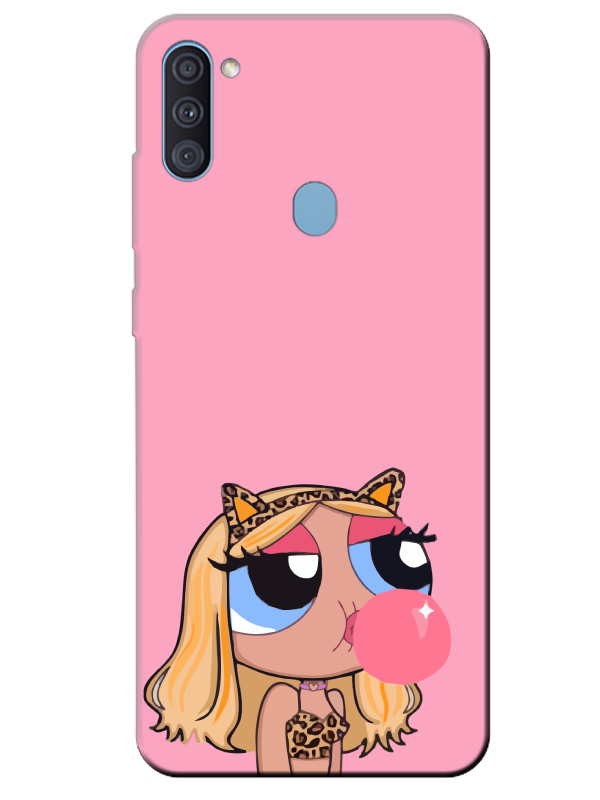 Samsung%20A11%20Powerpuff%20Girls%20Pembe%20Telefon%20Kılıfı