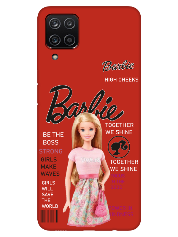 Samsung%20A12%20Barbie%20Kırmızı%20Telefon%20Kılıfı