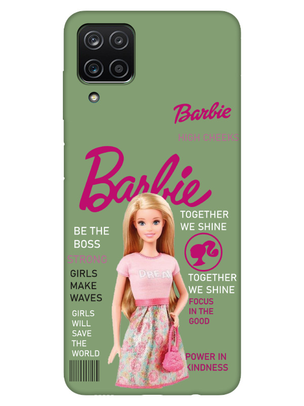 Samsung%20A12%20Barbie%20Yeşil%20Telefon%20Kılıfı