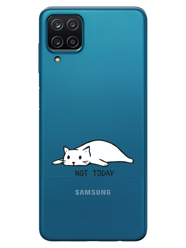 Samsung%20A12%20Not%20Today%20Kedi%20Şeffaf%20Telefon%20Kılıfı