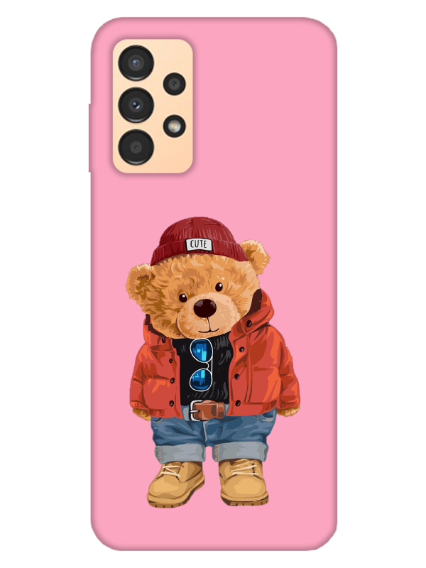 Samsung%20A13%20Teddy%20Bear%20Pembe%20Telefon%20Kılıfı