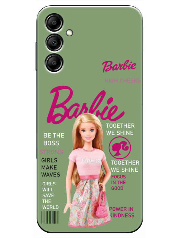 Samsung%20A14%20Barbie%20Yeşil%20Telefon%20Kılıfı