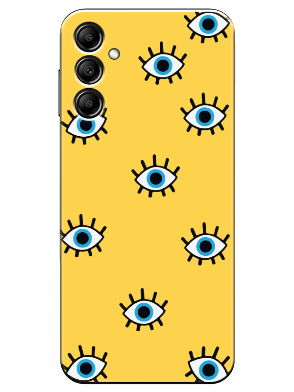 Samsung%20A24%20Nazar%20Gözler%20Sarı%20Telefon%20Kılıfı