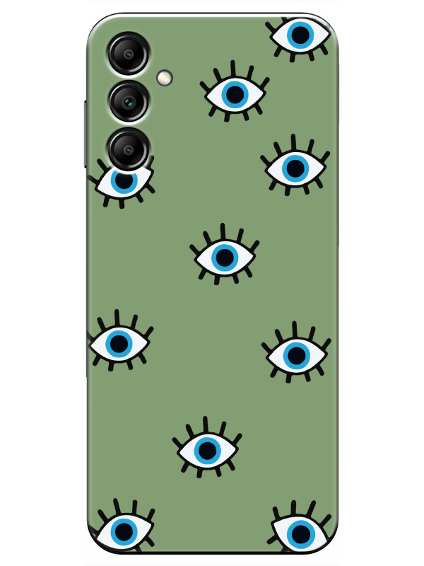 Samsung%20A24%20Nazar%20Gözler%20Yeşil%20Telefon%20Kılıfı