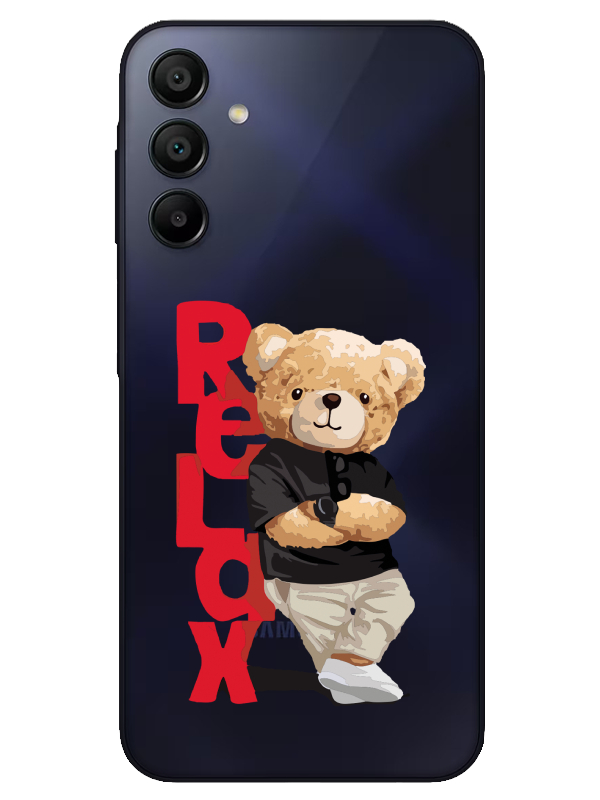 Samsung%20A15%20Teddy%20Bear%20Relax%20Şeffaf%20Telefon%20Kılıfı