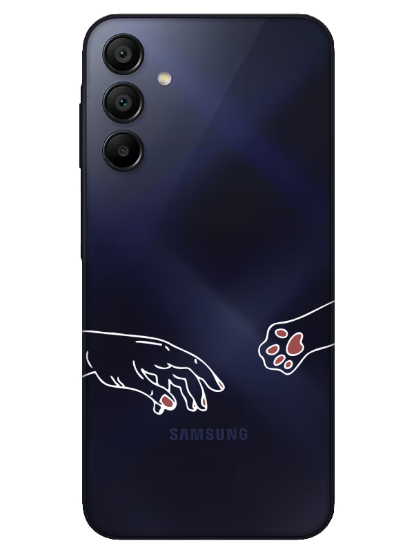 Samsung%20A15%20Hand%20And%20Paw%20Şeffaf%20Telefon%20Kılıfı