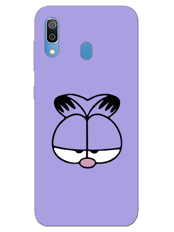 Samsung%20A20%20Garfield%20Lila%20Telefon%20Kılıfı